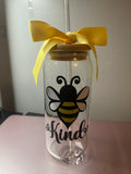 Bee kind glass